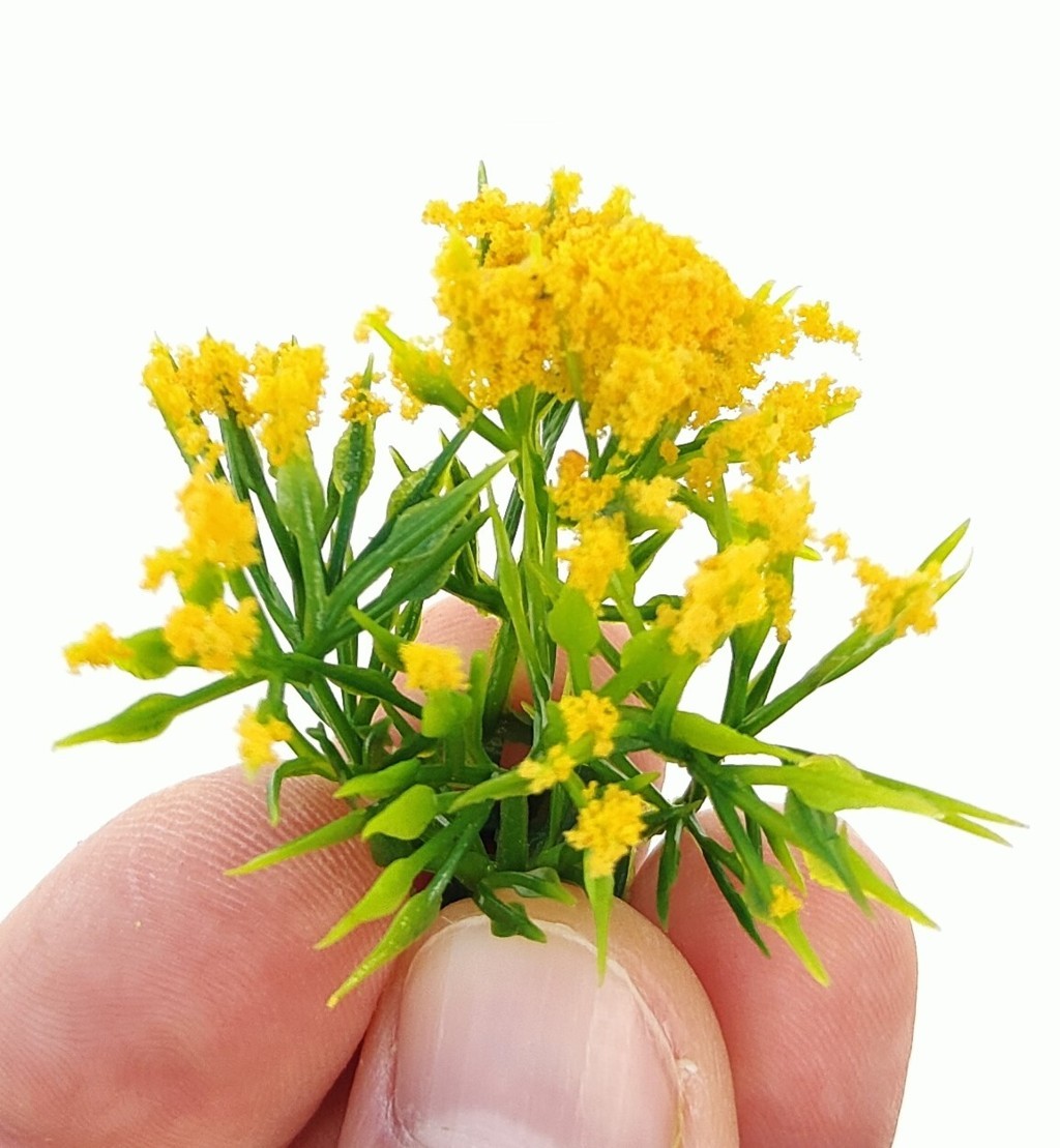 5 Sträucher mit Plastikblumen dp-Sonia 007